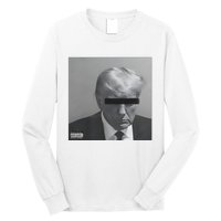 Liberal Advisory Explicit Content Trump Mugshot Long Sleeve Shirt