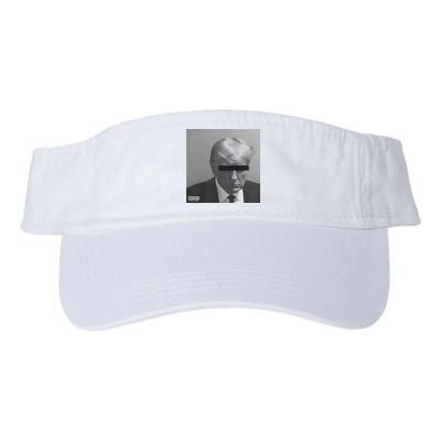 Liberal Advisory Explicit Content Trump Mugshot Valucap Bio-Washed Visor