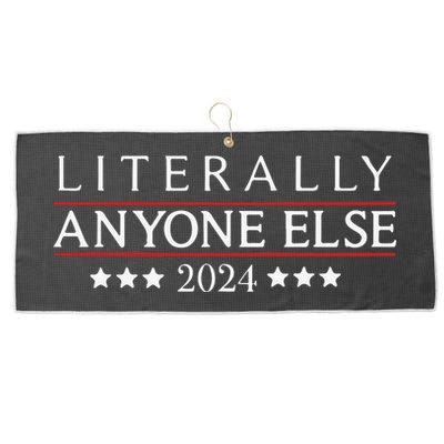 Literally Anyone Else 2024 Large Microfiber Waffle Golf Towel