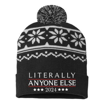 Literally Anyone Else 2024 USA-Made Snowflake Beanie