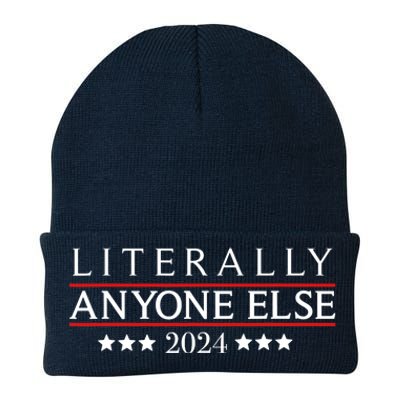 Literally Anyone Else 2024 Funny Political Election 2024 Knit Cap Winter Beanie