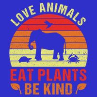 Love Animals Eat Plants Meme Vegan Plant Powered Vegetarian Gift 16 in Basic Backpack