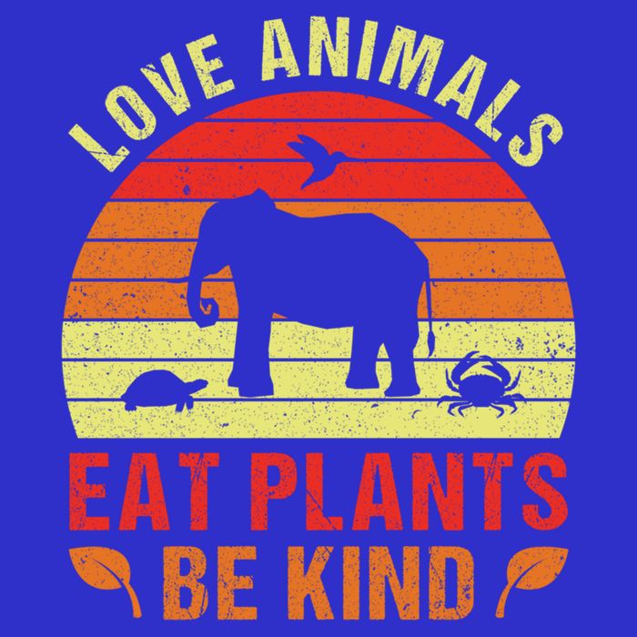 Love Animals Eat Plants Meme Vegan Plant Powered Vegetarian Gift 16 in Basic Backpack
