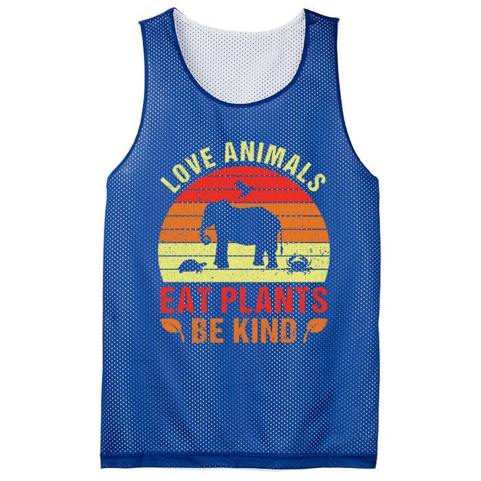 Love Animals Eat Plants Meme Vegan Plant Powered Vegetarian Gift Mesh Reversible Basketball Jersey Tank