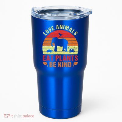 Love Animals Eat Plants Meme Vegan Plant Powered Vegetarian Gift Tumbler