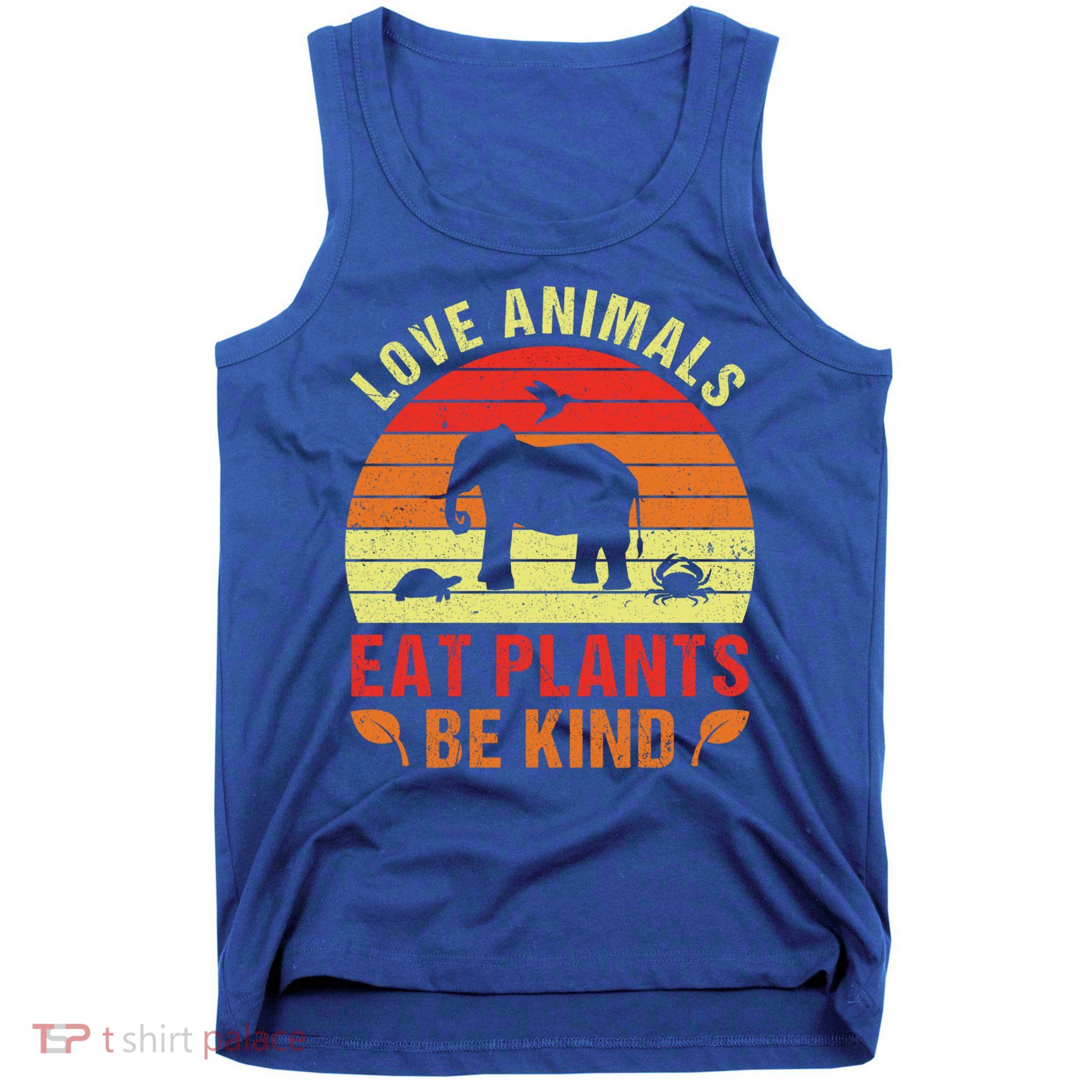Love Animals Eat Plants Meme Vegan Plant Powered Vegetarian Gift Tank Top