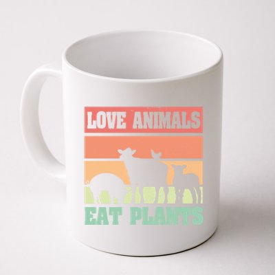 Love Animals Eat Plants Vegetarian Vegan Gift Coffee Mug