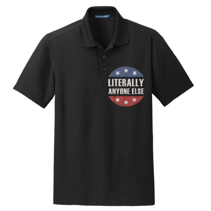 LITERALLY ANYONE ELSE ANTIBIDEN 2024 IMPEACH JOE BIDEN Dry Zone Grid Polo