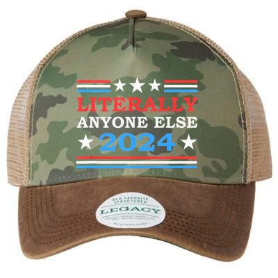 Literally Anyone Else 2024 President Usa Election Legacy Tie Dye Trucker Hat