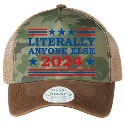 Literally Anyone Else 2024 President Usa Election Political Legacy Tie Dye Trucker Hat