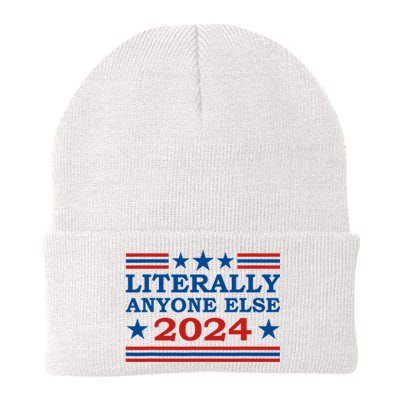 Literally Anyone Else 2024 President Usa Election Political Knit Cap Winter Beanie