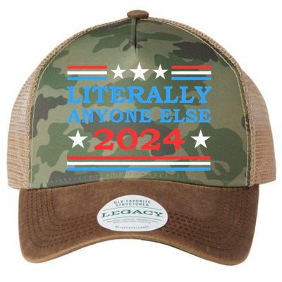Literally Anyone Else 2024 President Usa Election Legacy Tie Dye Trucker Hat