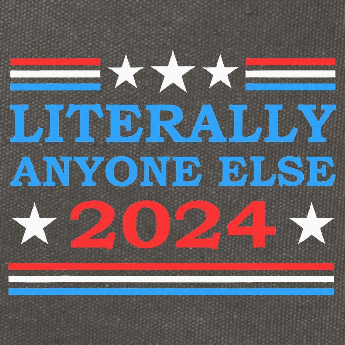Literally Anyone Else 2024 President Usa Election Cotton Canvas Backpack