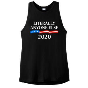 Literally Anyone Else 2020 Anti Trump Ladies PosiCharge Tri-Blend Wicking Tank