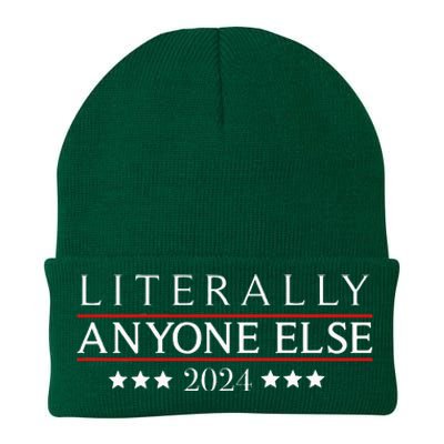 Literally Anyone Else 2024 Funny Political Election Knit Cap Winter Beanie