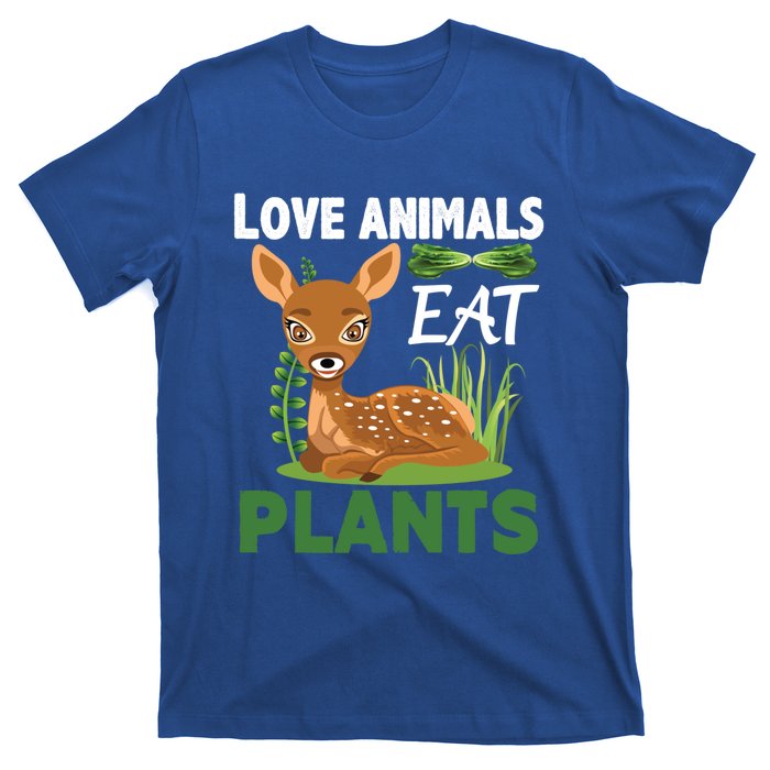 Love Animals Eat Plants Vegan Food Healthy Lifestyle Gift T-Shirt