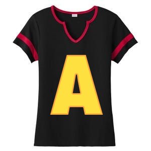 Letter A Funny Chipmunk Group Matching Halloween Costume Ladies Halftime Notch Neck Tee