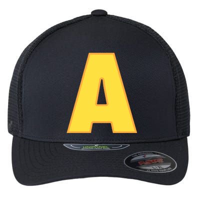 Letter A Funny Chipmunk Group Matching Halloween Costume Flexfit Unipanel Trucker Cap