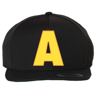 Letter A Funny Chipmunk Group Matching Halloween Costume Wool Snapback Cap