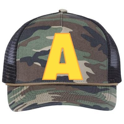 Letter A Funny Chipmunk Group Matching Halloween Costume Retro Rope Trucker Hat Cap