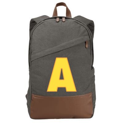 Letter A Funny Chipmunk Group Matching Halloween Costume Cotton Canvas Backpack