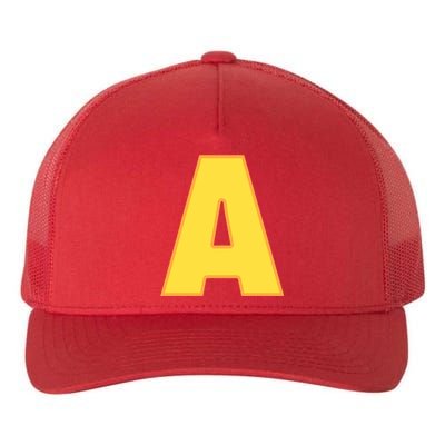 Letter A Funny Chipmunk Group Matching Halloween Costume Yupoong Adult 5-Panel Trucker Hat