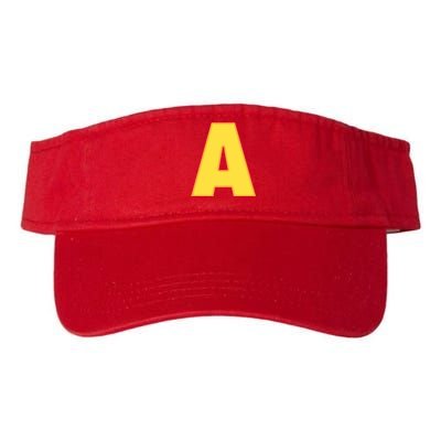 Letter A Funny Chipmunk Group Matching Halloween Costume Valucap Bio-Washed Visor