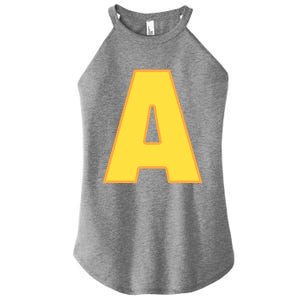 Letter A Funny Chipmunk Group Matching Halloween Costume Women's Perfect Tri Rocker Tank