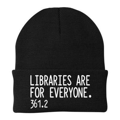 Libraries Are For Everyone Gift Library Social Justice Meaningful Gift Beanie