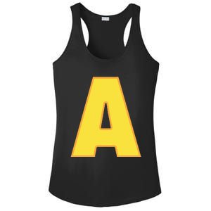 Letter A Funny Chipmunk Group Matching Halloween Costume Ladies PosiCharge Competitor Racerback Tank