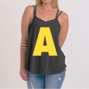 Letter A Funny Chipmunk Group Matching Halloween Costume Women's Strappy Tank