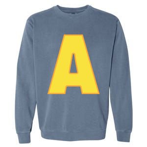 Letter A Funny Chipmunk Group Matching Halloween Costume Garment-Dyed Sweatshirt