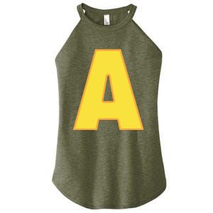 Letter A Funny Chipmunk Group Matching Halloween Costume Women's Perfect Tri Rocker Tank