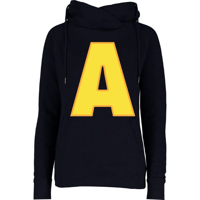 Letter A Funny Chipmunk Group Matching Halloween Costume Womens Funnel Neck Pullover Hood