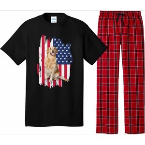 Labrador American Flag 4th Of July Patriotic Dog Funny Gift Pajama Set