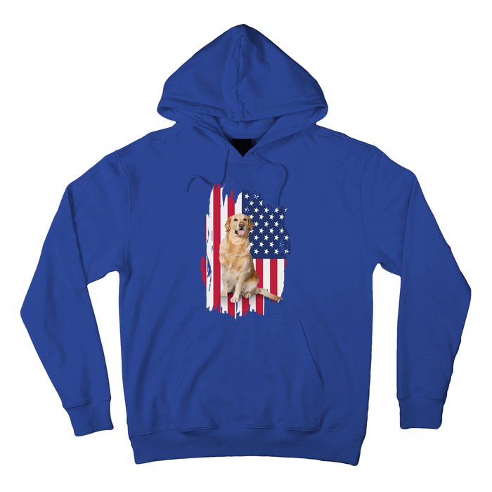 Labrador American Flag 4th Of July Patriotic Dog Funny Gift Hoodie