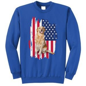 Labrador American Flag 4th Of July Patriotic Dog Funny Gift Sweatshirt