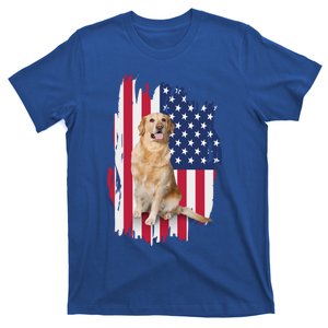 Labrador American Flag 4th Of July Patriotic Dog Funny Gift T-Shirt