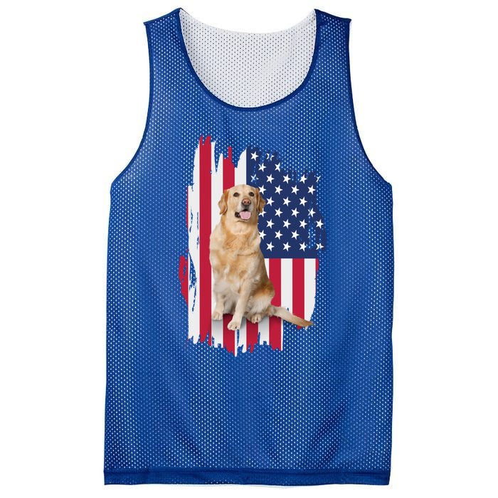 Labrador American Flag 4th Of July Patriotic Dog Funny Gift Mesh Reversible Basketball Jersey Tank