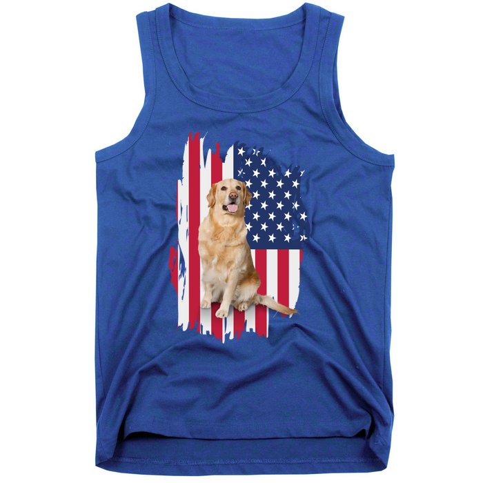 Labrador American Flag 4th Of July Patriotic Dog Funny Gift Tank Top