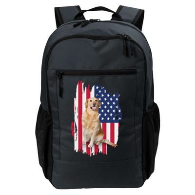 Labrador American Flag 4th Of July Patriotic Dog Funny Gift Daily Commute Backpack