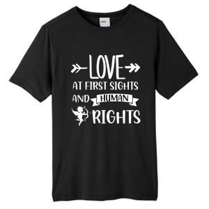 Love At First Sights And Hu Rights Gift Tall Fusion ChromaSoft Performance T-Shirt