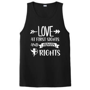 Love At First Sights And Hu Rights Gift PosiCharge Competitor Tank