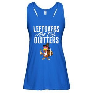 Leftovers Are For Quitters Funny Thanksgiving Turkey Ladies Essential Flowy Tank