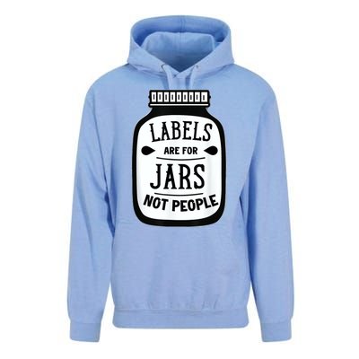 Labels Are For Jars Not People Unisex Surf Hoodie