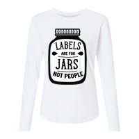 Labels Are For Jars Not People Womens Cotton Relaxed Long Sleeve T-Shirt