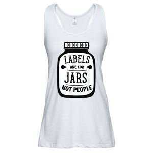 Labels Are For Jars Not People Ladies Essential Flowy Tank