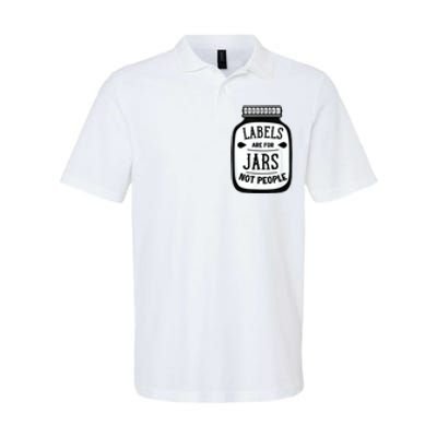 Labels Are For Jars Not People Softstyle Adult Sport Polo