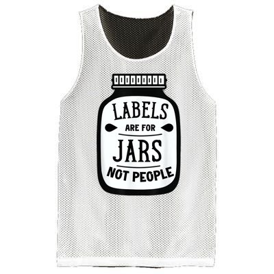 Labels Are For Jars Not People Mesh Reversible Basketball Jersey Tank