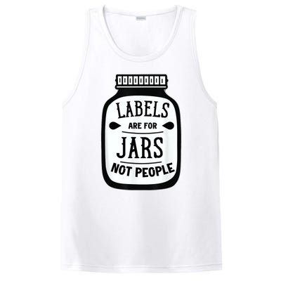 Labels Are For Jars Not People PosiCharge Competitor Tank